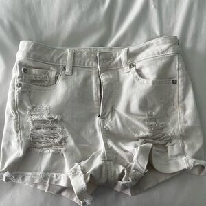 White American Eagle jean shorts